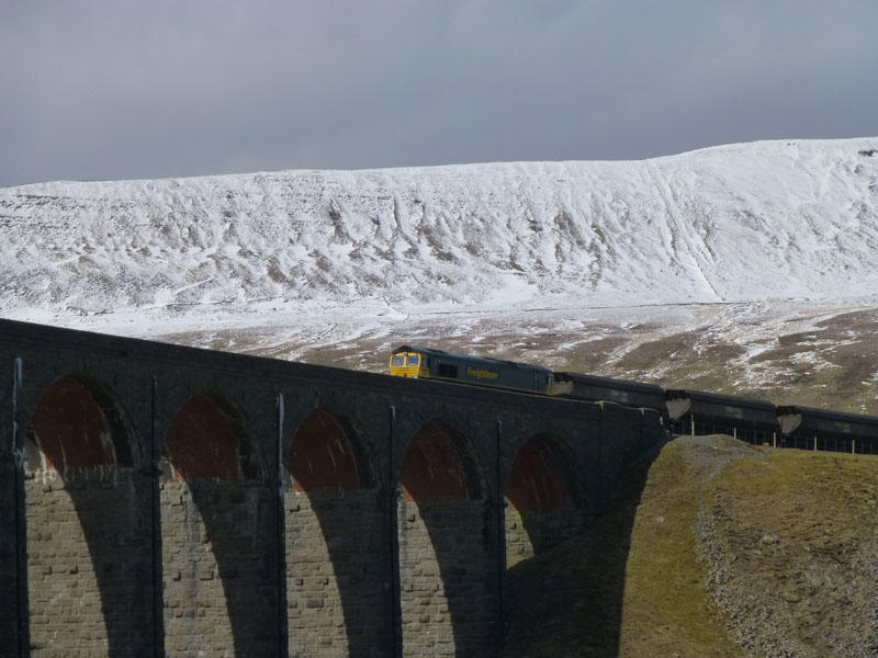 Freightliner on Ribblehead Viaduct